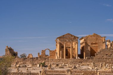 Eski Sufetula kasabasının kalıntıları, modern Sbeitla, Tunus