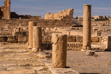 Eski Sufetula kasabasının kalıntıları, modern Sbeitla, Tunus