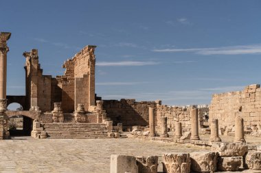 Eski Sufetula kasabasının kalıntıları, modern Sbeitla, Tunus