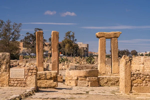 Ruínas Antiga Cidade Sufetula Moderna Sbeitla Tunísia — Fotografia de Stock