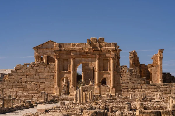 Eski Sufetula kasabasının kalıntıları, modern Sbeitla, Tunus