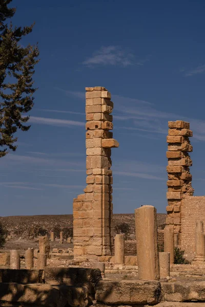 Ruins Ancient Sufetula Town Modern Sbeitla Tunisia — Stock Photo, Image