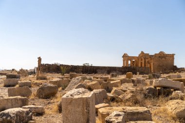 Eski Sufetula kasabasının kalıntıları, modern Sbeitla, Tunus