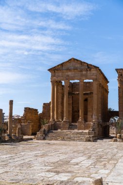 Eski Sufetula kasabasının kalıntıları, modern Sbeitla, Tunus