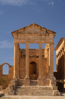 Eski Sufetula kasabasının kalıntıları, modern Sbeitla, Tunus