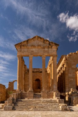 Eski Sufetula kasabasının kalıntıları, modern Sbeitla, Tunus