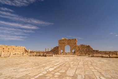Eski Sufetula kasabasının kalıntıları, modern Sbeitla, Tunus
