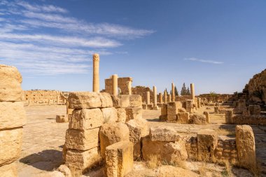 Eski Sufetula kasabasının kalıntıları, modern Sbeitla, Tunus