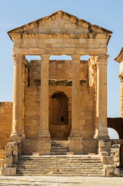 Eski Sufetula kasabasının kalıntıları, modern Sbeitla, Tunus