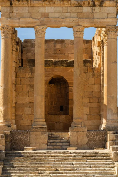 Руїни Стародавнього Міста Суфетула Сучасний Шбеітла Туніс — стокове фото
