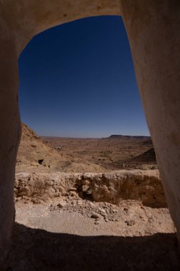 Uyuyan yedi kişinin camii - Chenini- Tataouine Valisi - Tunus 