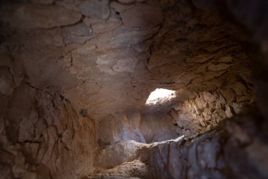 Uyuyan yedi kişinin camii - Chenini- Tataouine Valisi - Tunus 
