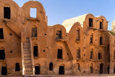 Ksar Ouled Soltane - tahıl ambarı - Tataouine - Güney Tunus