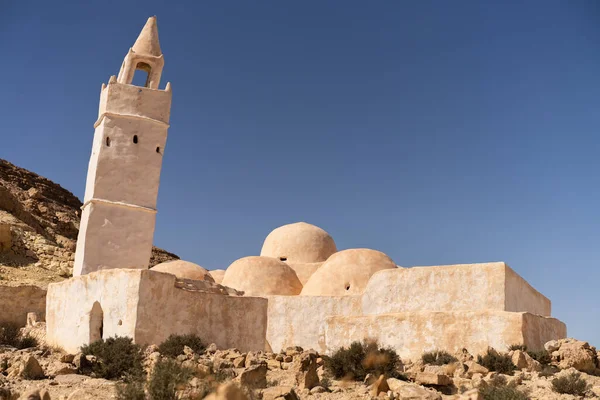 Τζαμί Των Επτά Στρωτήρων Chenini Tataouine Governorat Τυνησία — Φωτογραφία Αρχείου