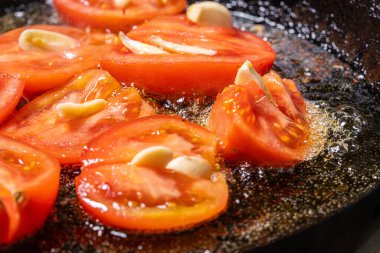 various traditional Tunisian dish with various ingredients of the country.