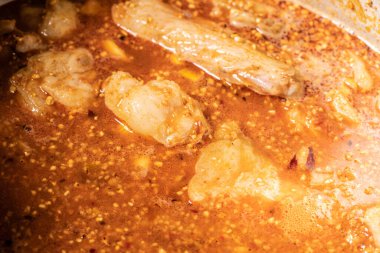 various traditional Tunisian dish with various ingredients of the country.