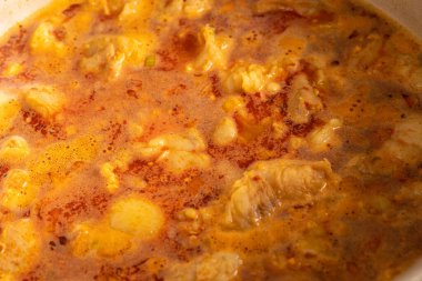 various traditional Tunisian dish with various ingredients of the country.