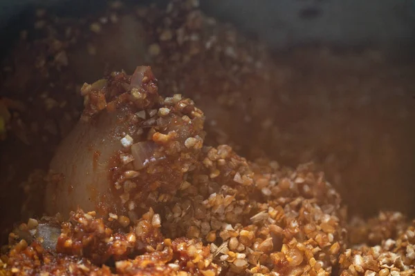 various traditional Tunisian dish with various ingredients of the country.