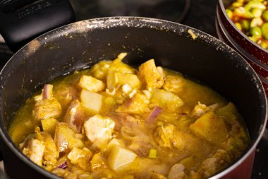 various traditional Tunisian dish with various ingredients of the country.