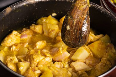 various traditional Tunisian dish with various ingredients of the country.