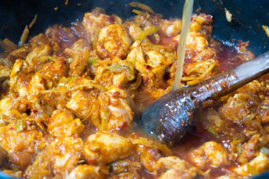various traditional Tunisian dish with various ingredients of the country.