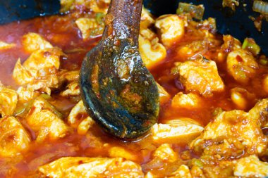 various traditional Tunisian dish with various ingredients of the country.