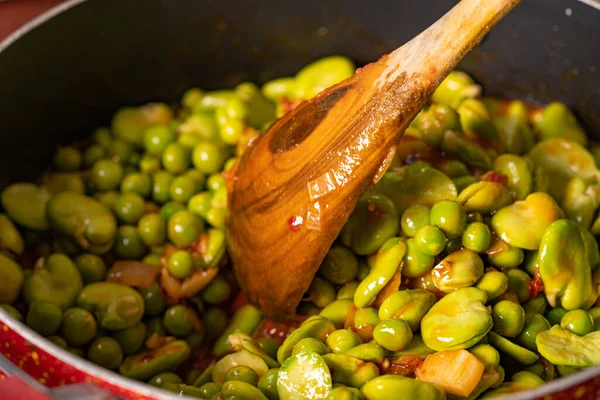 various traditional Tunisian dish with various ingredients of the country.