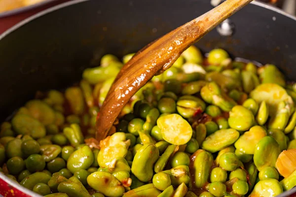various traditional Tunisian dish with various ingredients of the country.