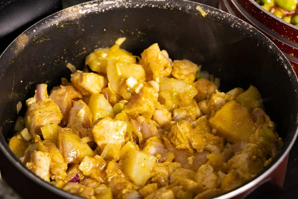 various traditional Tunisian dish with various ingredients of the country.