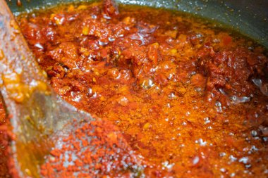 various traditional Tunisian dish with various ingredients of the country.