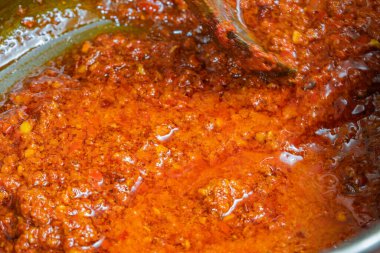 various traditional Tunisian dish with various ingredients of the country.