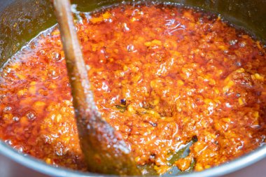 various traditional Tunisian dish with various ingredients of the country.