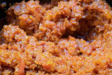 various traditional Tunisian dish with various ingredients of the country.