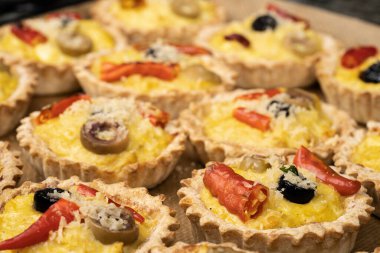various traditional Tunisian dish with various ingredients of the country.