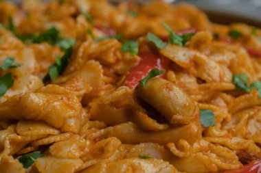various traditional Tunisian dish with various ingredients of the country.