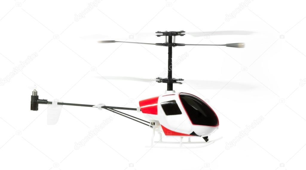 The flying RC helicopter