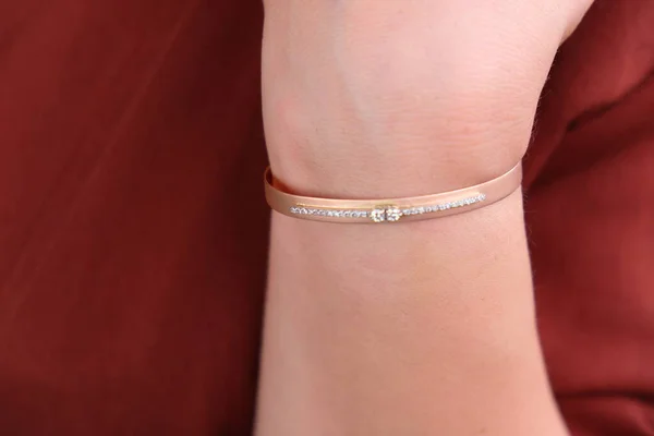 Diamond Bracelet Young Women — Stockfoto