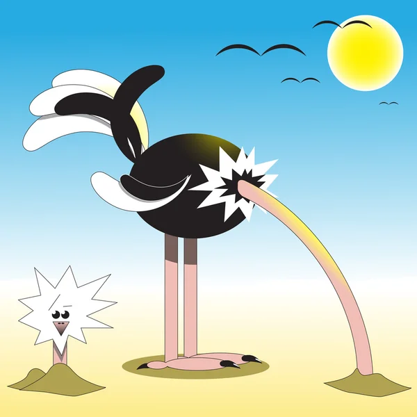 Devekuşu kafasını kuma