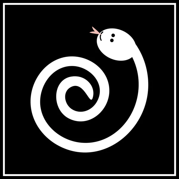 En av kinesiska zodiac tecken - orm — Stock vektor