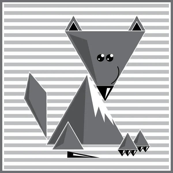 soyut geometrik kurt