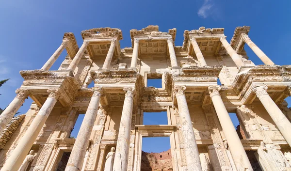 Bibliotek med celsus i Efesos, Turkiet — Stockfoto