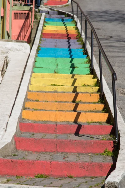 Kolorowe schody w Stambule — Zdjęcie stockowe