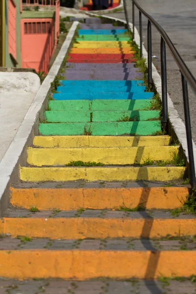 Kolorowe schody w Stambule — Zdjęcie stockowe