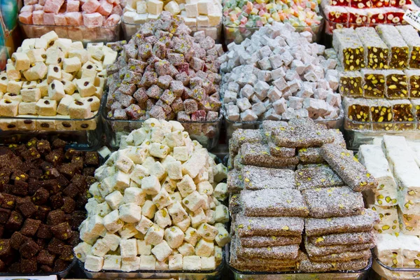 Turkish Delights in Spice Bazaar — Stock Photo, Image