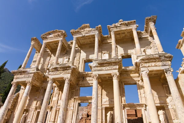 Bibliotek med celsus i Efesos, Turkiet — Stockfoto