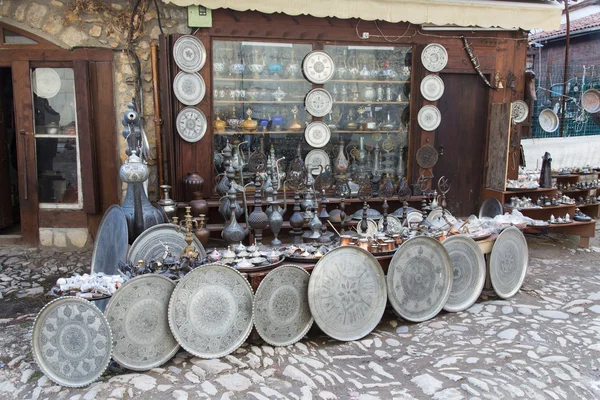 Souvenirwinkel in saftanbolu, Turkije — Stockfoto