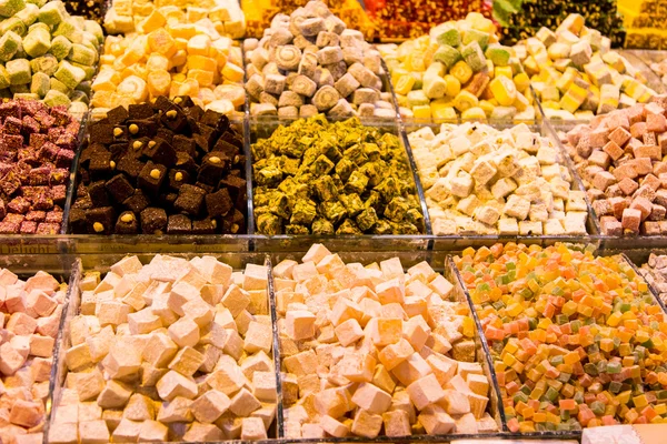 Turkish Delights in Spice Bazaar — Stock Photo, Image