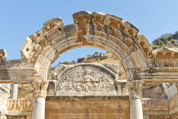 Hadrianus chrám v Efesu, Turecko — Stock fotografie