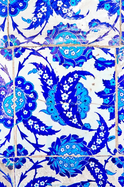 Azulejo azul turco hecho a mano —  Fotos de Stock