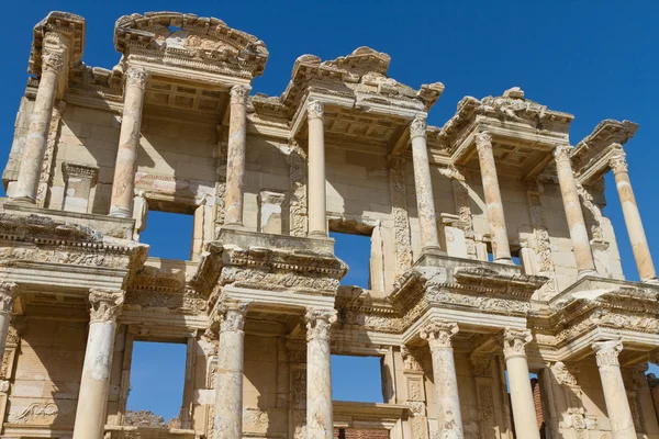 Bibliothek von celsus in ephesus, Türkei — Stockfoto